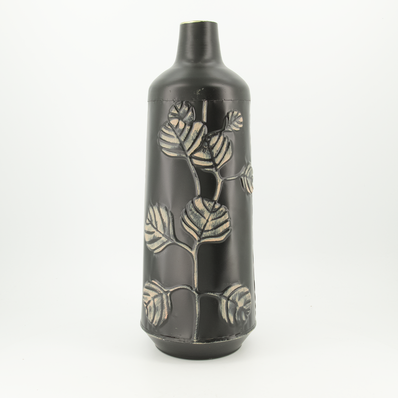 Odlila Black Metal Vase - Small (7808-JM3044-0S)