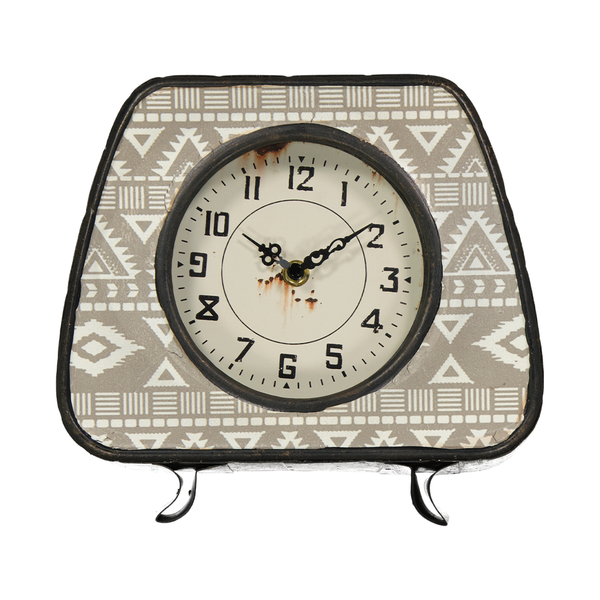 Old School Metal Clock (9044-PX0303-CK)