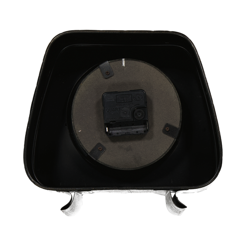 Old School Metal Clock (9044-PX0303-CK)