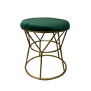 Open Geo Accent Stool With Cushioned Seat (7890-GM3642-GN)