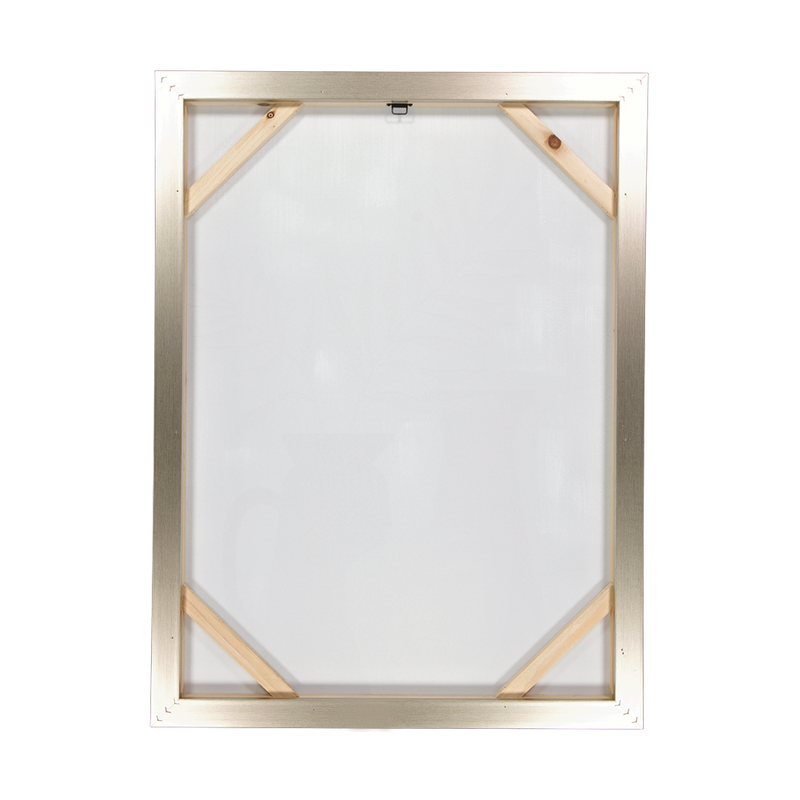 Rectangle Two Vase With Leaves Canvas Frame (0073-NM8242-00)