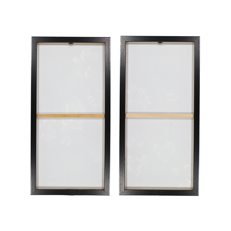 Rectangle Flowers Canvas With Frame - Set of 2 (0073-NM8246-S2)