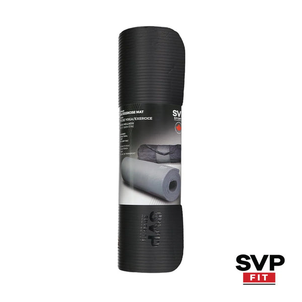 SVP FIT - Exercise Mat 10mm With Mesh Carry Bag (NBR-10 BLK)
