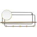 Samudra Wall Shelf W/ Round Mirror (7890-NM7793-00)