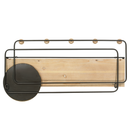 Samudra Wall Shelf W/ Round Mirror (7890-NM7793-00)