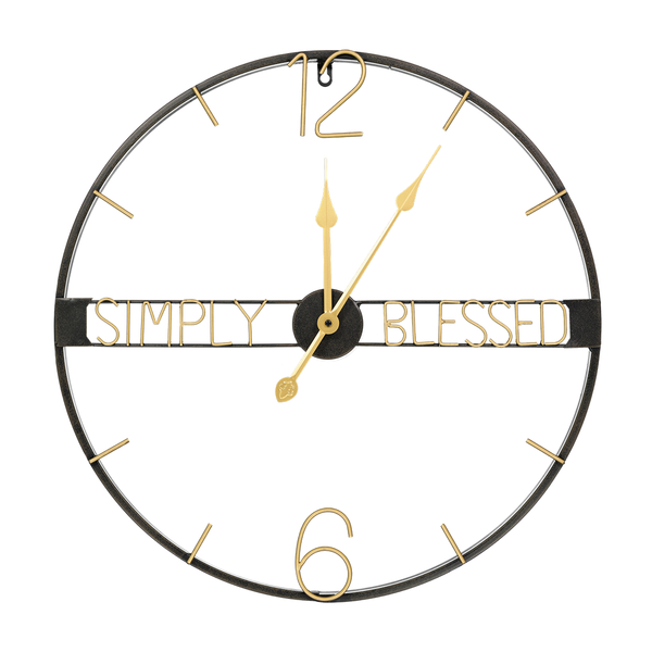 Simple Blessed Rd Wall Clock (7199-LM3806-CK)