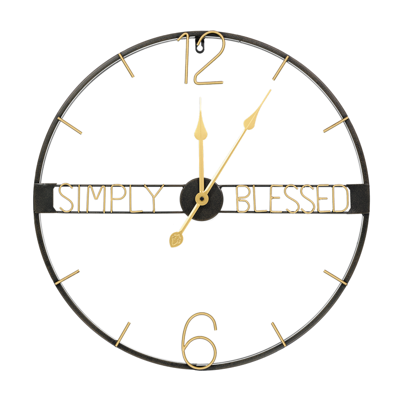 Simple Blessed Rd Wall Clock (7199-LM3806-CK)