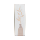 Slim Rectangle Vase With Leaves Canvas Frame (0073-NM8244-00)