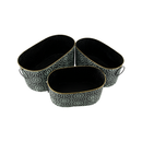 Smeg Oval Metal Planter S/3 (7890-JM2538-S3)