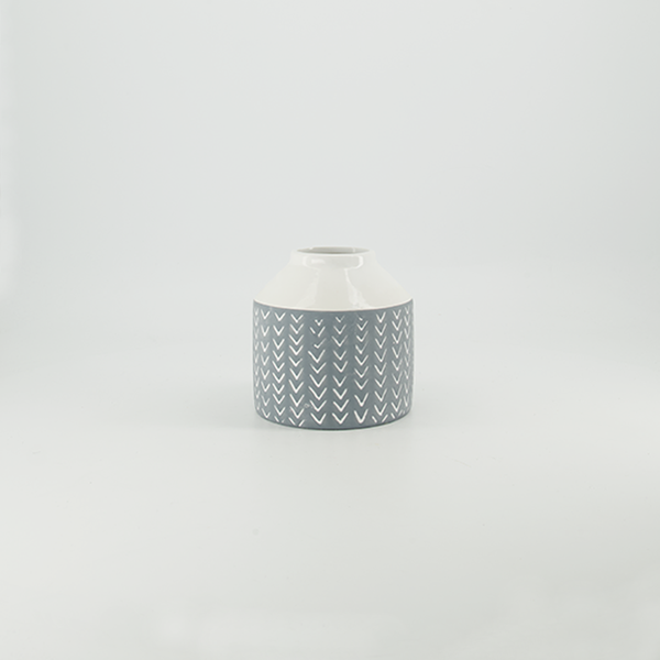 Soffia Ceramic Patterned Vase (7808-JM2525-00)