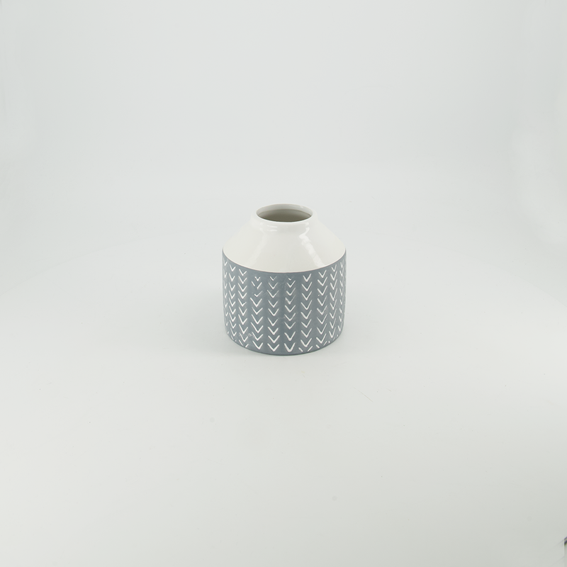 Soffia Ceramic Patterned Vase (7808-JM2525-00)