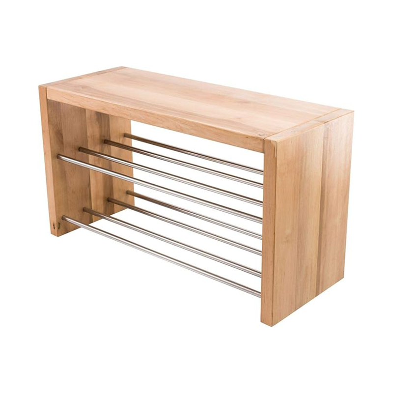 Stool W/ 2 Tier Shoe Rack (3120-JM2565-BX)