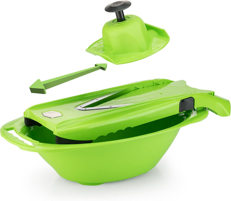 Swissmar - Serve & Cutting Slicer Oval Bowl - Green (DG25034)