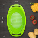 Swissmar - Serve & Cutting Slicer Oval Bowl - Green (DG25034)