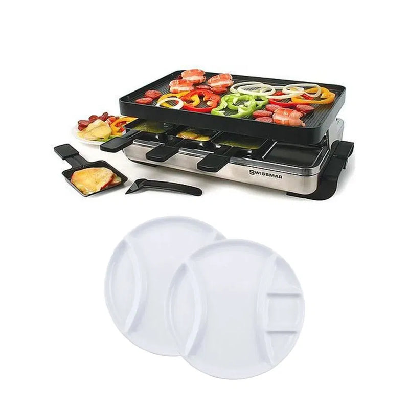 Swissmar Fondue/Raclette Plate, Set of 4 (F77105)