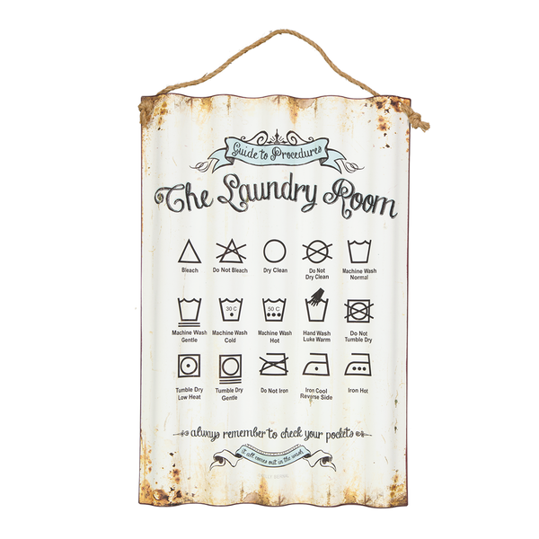 The Laundry Room Metal Plaque (9044-TX6692-00)