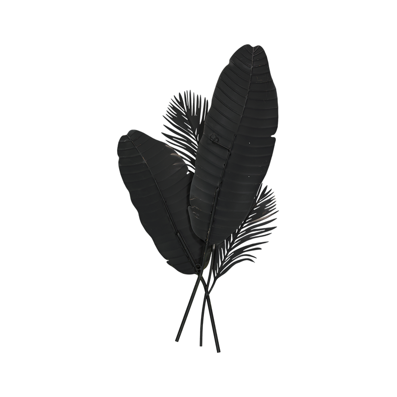 Tropical Leaves Metal Wall Decor (7528-JM2834-00)