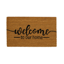 "Welcome To Our Home"Natural Printed Mat(4222-KM7349-00)