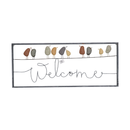 Welcome Birds On Wire Wall Decor (7168-KM7036-00)