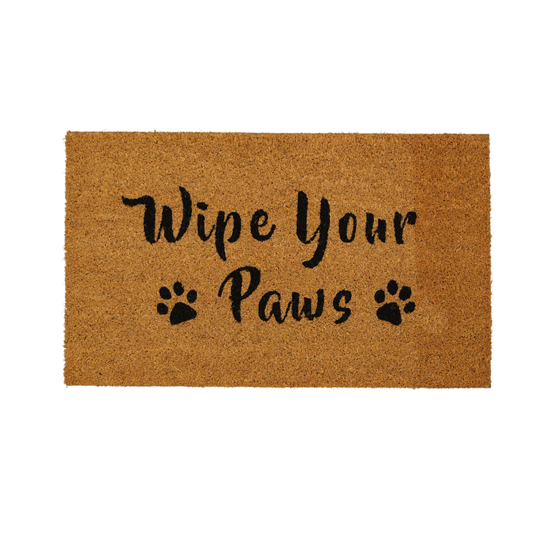Wipe Your Paws Natural Printed Mat (4222-KM7350-00)