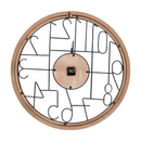 Wood and Metal Wall Clock (7890-JM2537-CK)