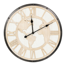 World Map RD Wall Clock (7199-LM3801-CK)