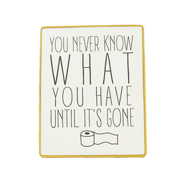You Never Know .." Iron Palque (9044-BM1965-00)