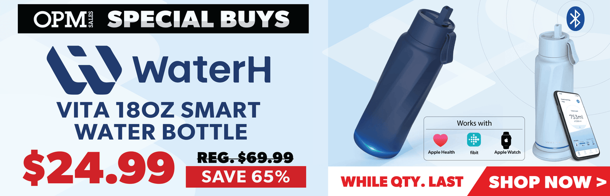 opm sales banner waterh water bottles deals