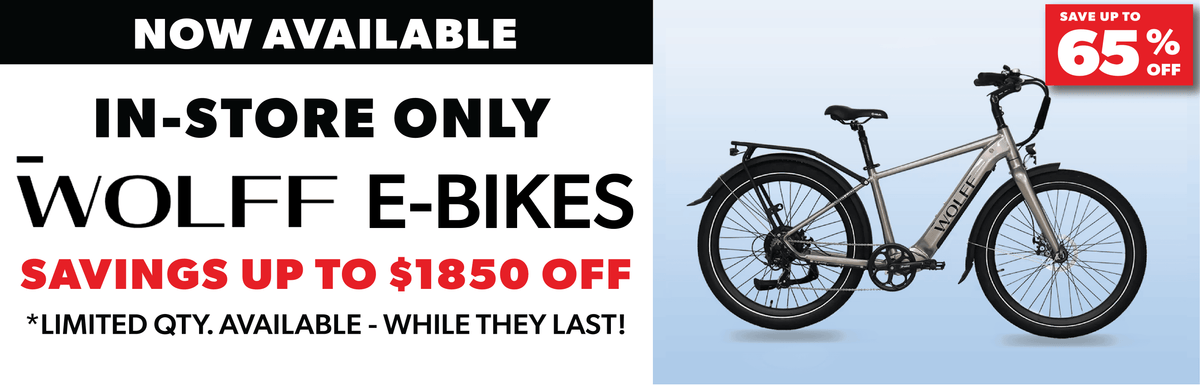 opm sales banner wolff ebikes deals