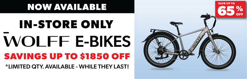 opm sales banner wolff ebikes deals