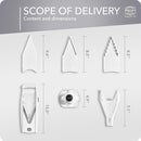 Swissmar - Borner V5 Slicer W/ 3 Inserts - White (5W51110)