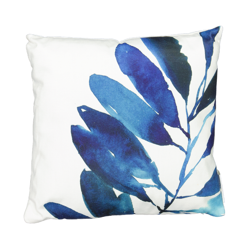 Cushion - Blue Leaves Printed (1134-PI9025-HM)