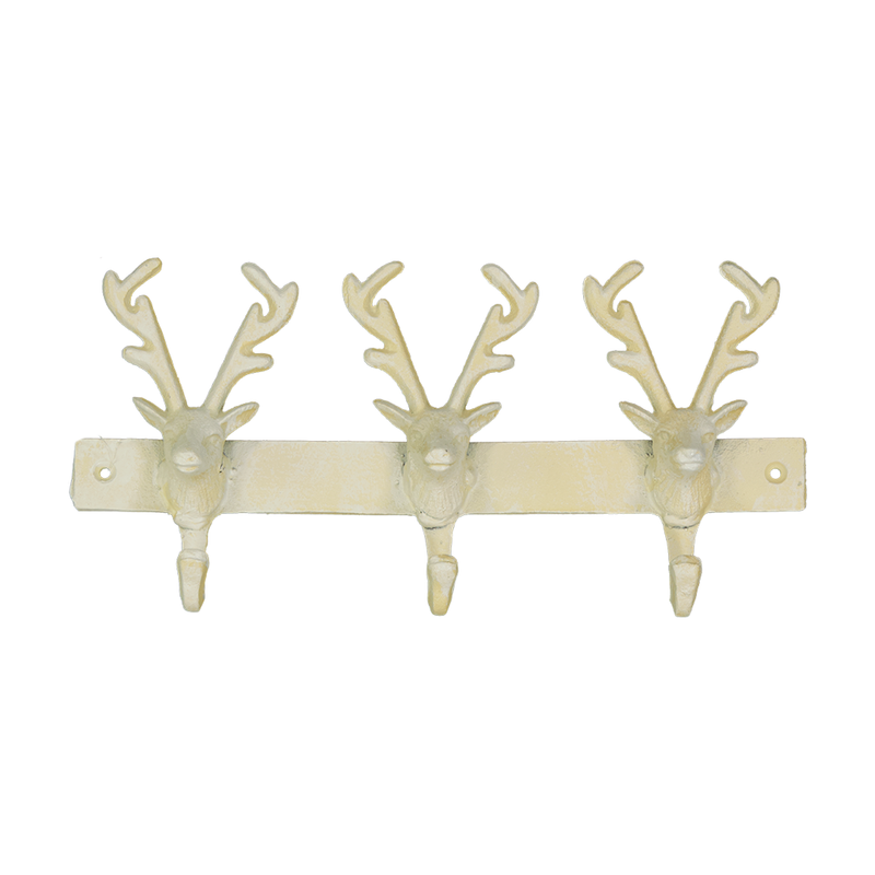 3 Deer Hooks - White (8811-PX1286-WH)