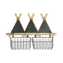 3 Tents Wall Decor With 2 Baskets (7168-EM0481-00)