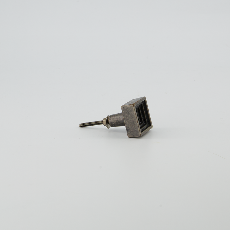 3D Square Metal Door Knob (4156-DM2441-00)