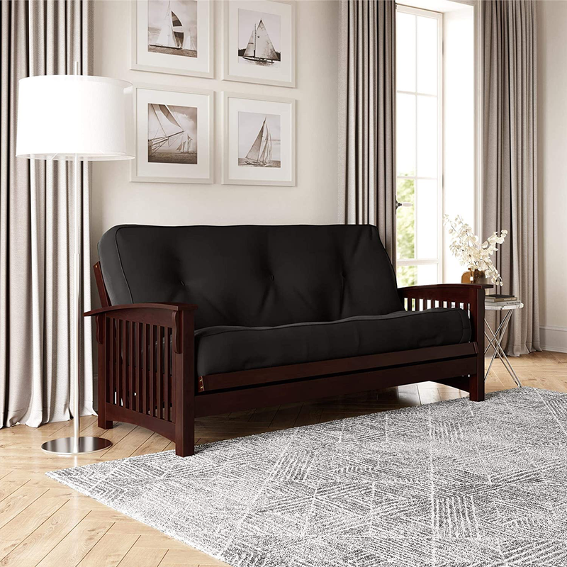 Signature Sleep - 8" Coil Futon Mattress in Black Microfiber - FULL (5424096)