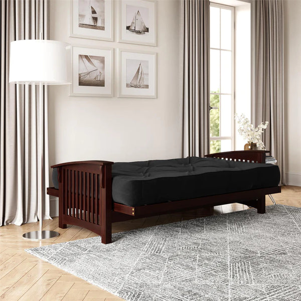 Signature Sleep - 8" Coil Futon Mattress in Black Microfiber - FULL (5424096)
