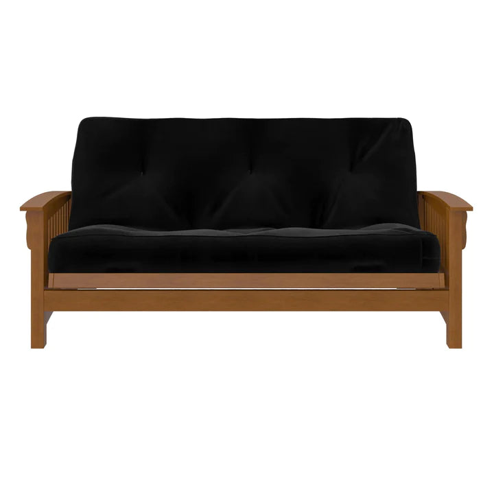 Signature Sleep - 8" Coil Futon Mattress in Black Microfiber - FULL (5424096)