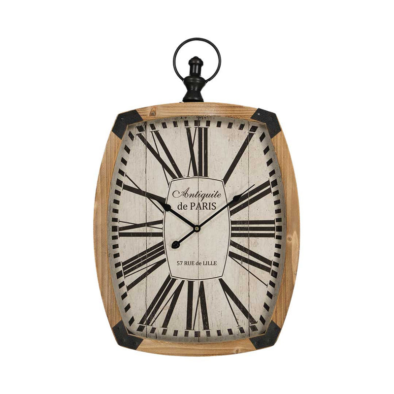 "Antique De Paris" Rectangular Wall Clock (7199-HM8170-CK)