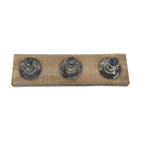 Antique Wall Board With 3 Metal Hooks (7168-DM6711-00)