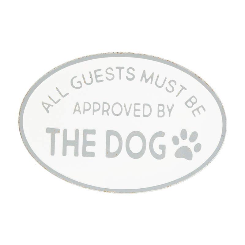 "Approved By The Dog" Metal Wall Decor (7168-GM3847-00)