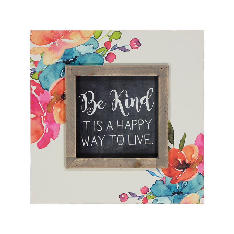 "Be Kind" Flower Frame  (9055-DM1809-00)