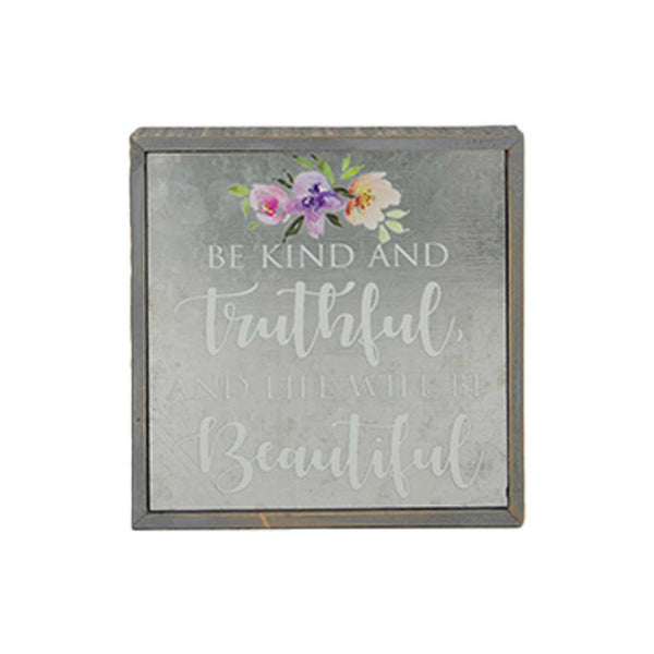 "Be Kind" Galvanized Wall Decor (9055-DM1796-00)