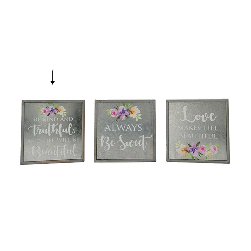 "Be Kind" Galvanized Wall Decor (9055-DM1796-00)