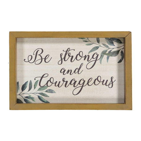 "Be Strong ..." Wood Framed Wall Decor (7808-DM6253-00)