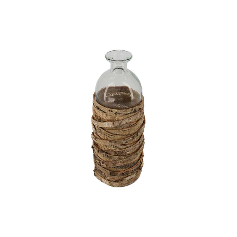 Birch Wrapped Glass Vase Large (M177-200053-0L)