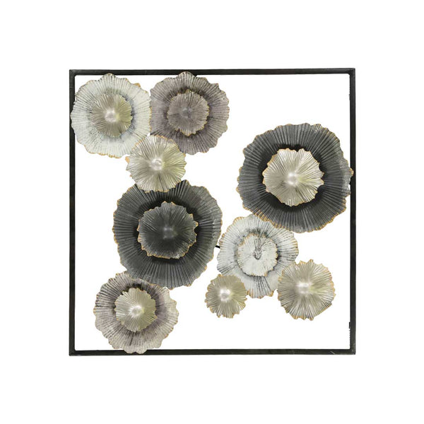 Blooming Flowers Square Framed Wall Decor (7528-HM8341-00)