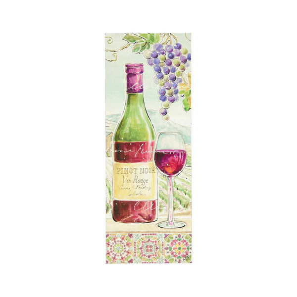 Bordeaux Bottle & Wine Glass Wall Decor (7168-GM3860-00)