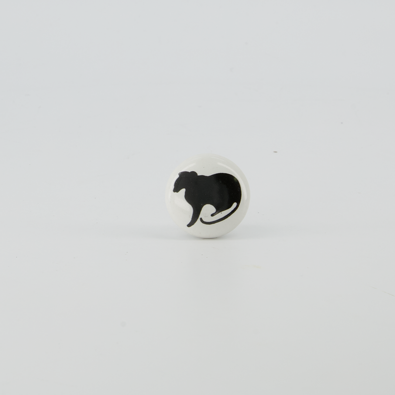 "Cat" Ceramic Door Knob (4156-TX7843-00)