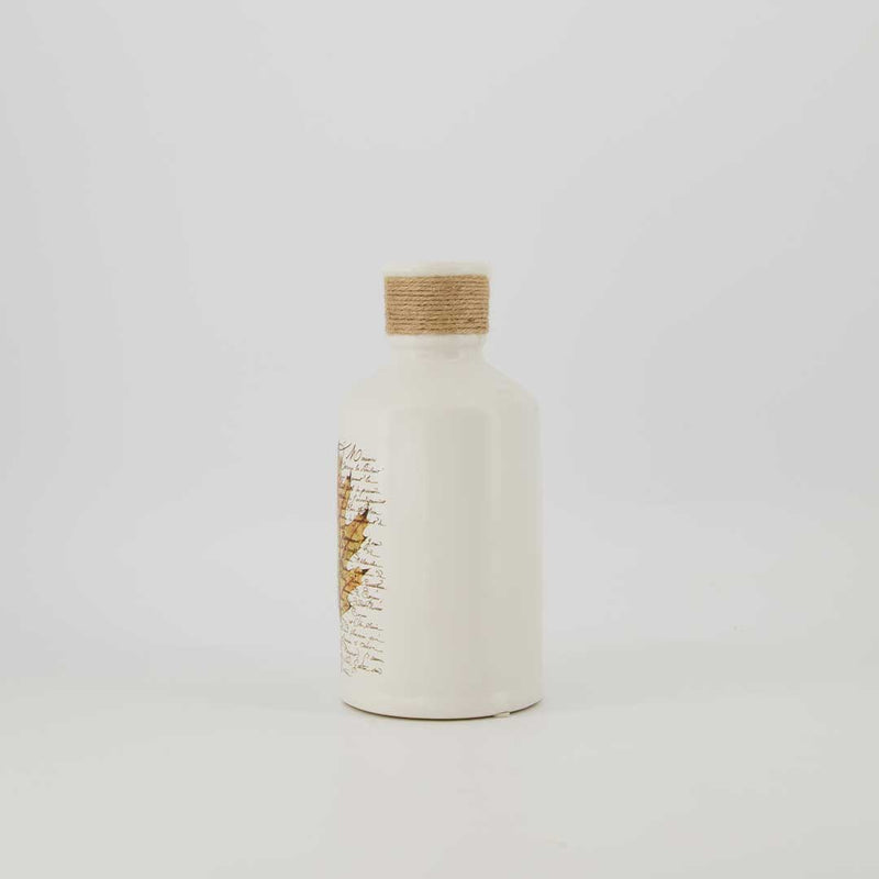 Leaf Pattern Ceramic Vase - Small (2929-EM1522-0S)